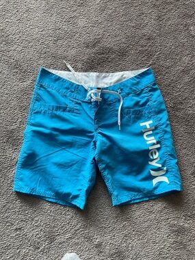 Hurley women’s  Turquoise Board Shorts with White Logo